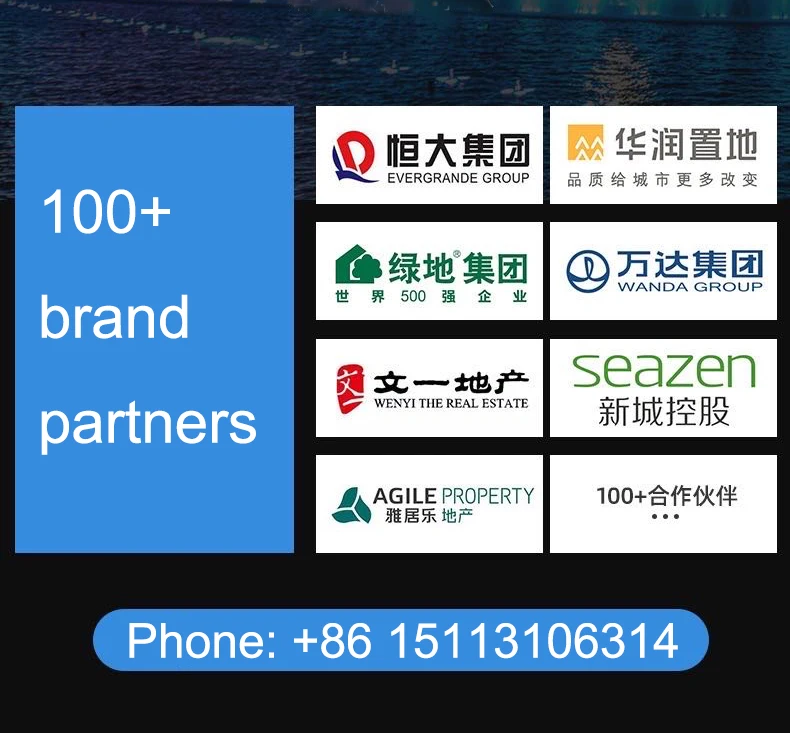 the latest variable speed programmable DC24V garden plaza small music fountain  floor fountain