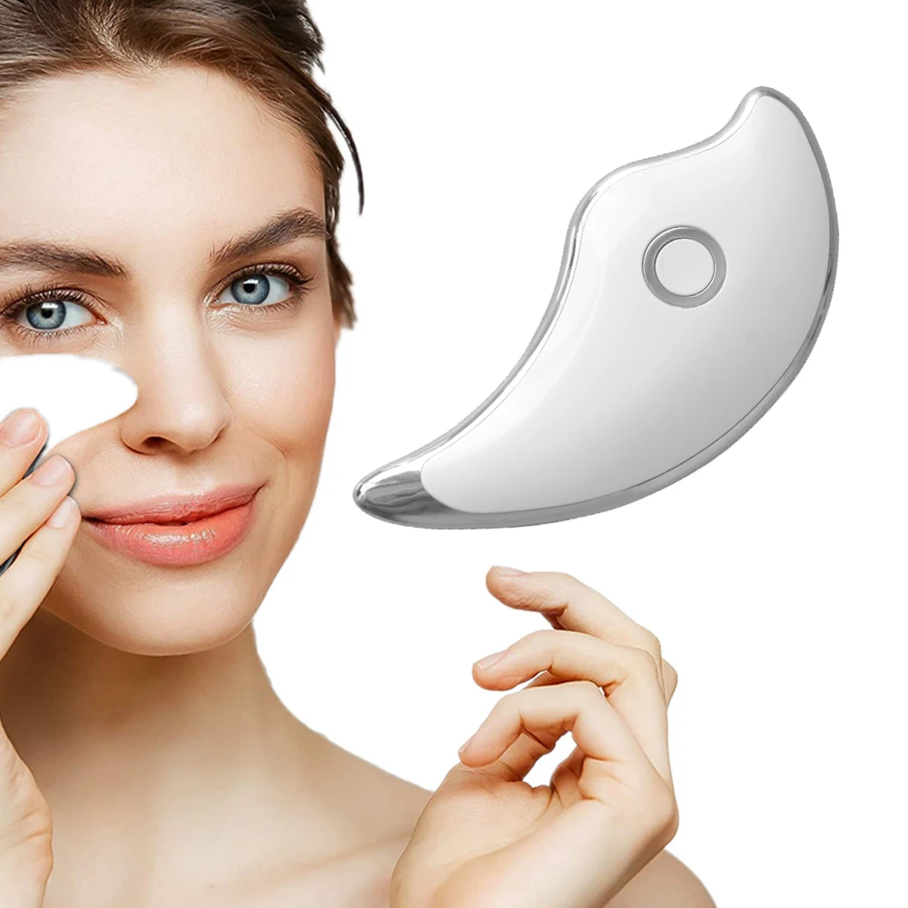 Beauty Care Face Slimming Electric Facial Gua Sha skin rejuvenation Massager Tool Ems Iontophoresis Instrument