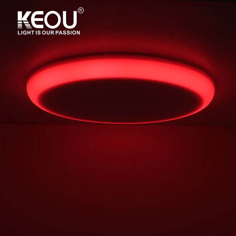 KEOU Led Panel Light RGB for Indoor Free Sample Dual Color CCT 9W 16W 24W 32W Aluminum Modern 80 SMD2835 Adjustable Hole Size