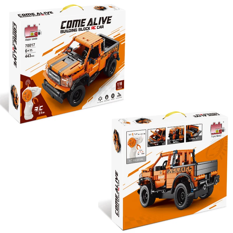 Big Sets Plastic Block Puzzle Wholesale Price Kids Building Blocks Children Electric Rc Remote Control Car Rock Crawler