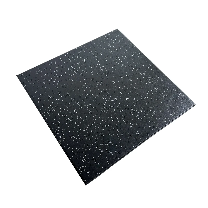 Rubber Floor Tiles High Quality Anti-slip Flooring Gym Roll Balcony Covering Black Garage Rubber Floor Tiles Suitable for Gym