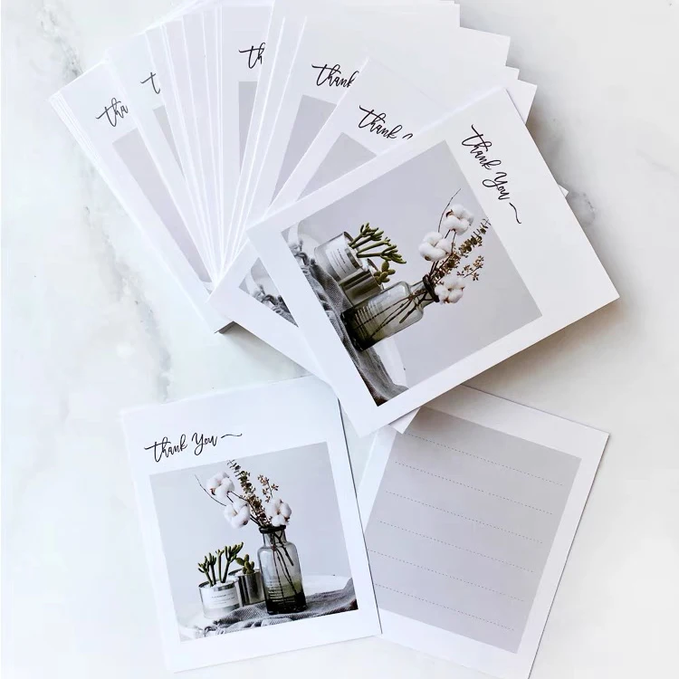 Hotsale Free Design Custom Logo business thank you post card printing