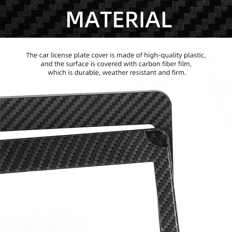Custom Design Motorcycle carbon fiber license plate frame USA logo Number Plate Frame License Holder Motorcycle plate frame