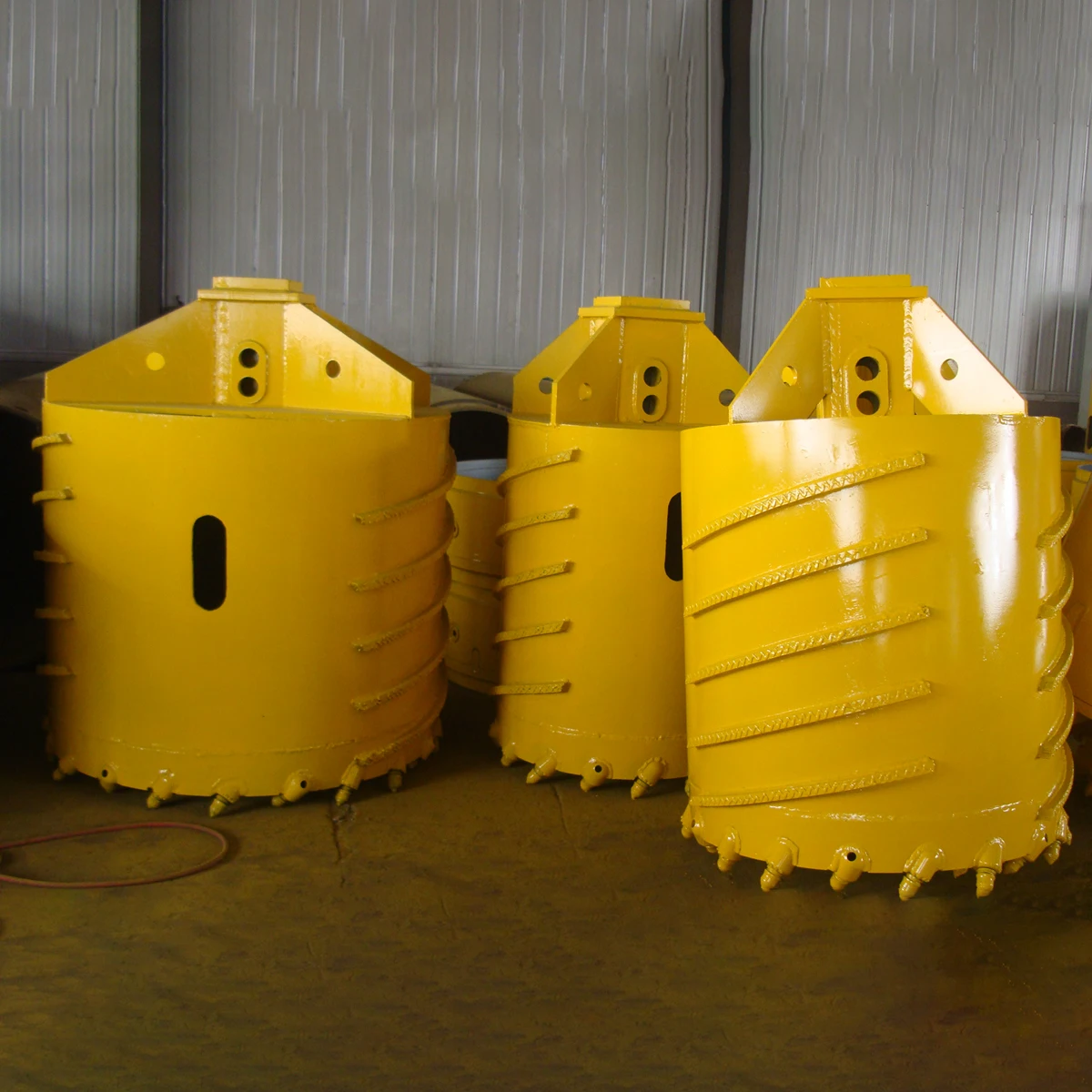 Rock auger bullet teeth Drilling rig Tools Customized Thickened Core Barrel With Bullet Teeth