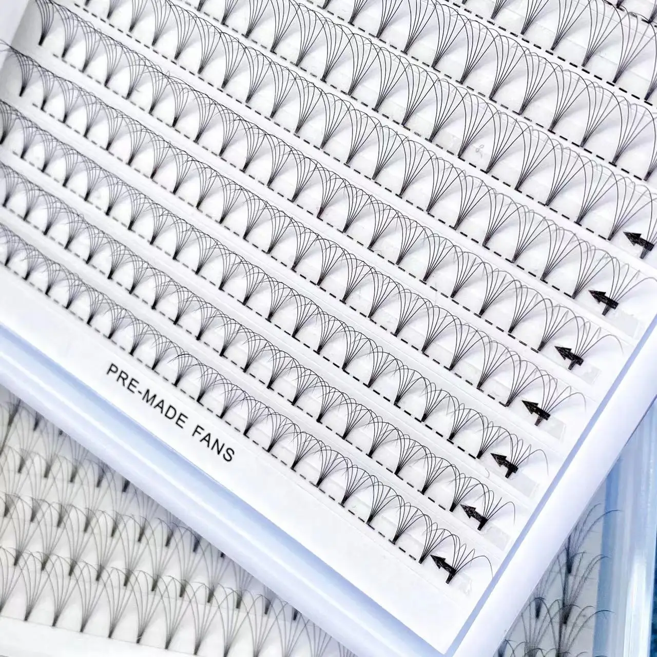 Big Sales 5D 0.07  C 13-18 mm Short stem Lashes 354 fans pre made volume fans lashes eyelash extension