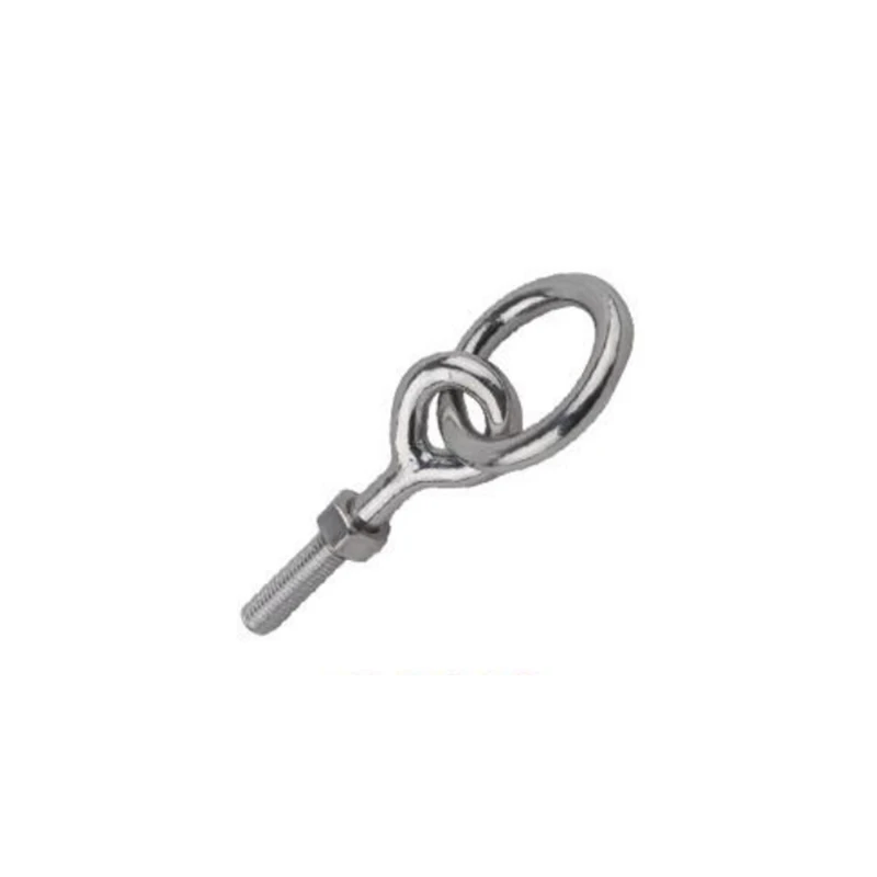Hot Selling 304 316 Stainless Steel Marine Hardware Long Eye Bolt With Round Ring  Cable railing tensioner