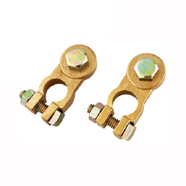 Brass and Copper Battery Terminals Connector Positive & Negative Gender Car Battery clamp Terminals
