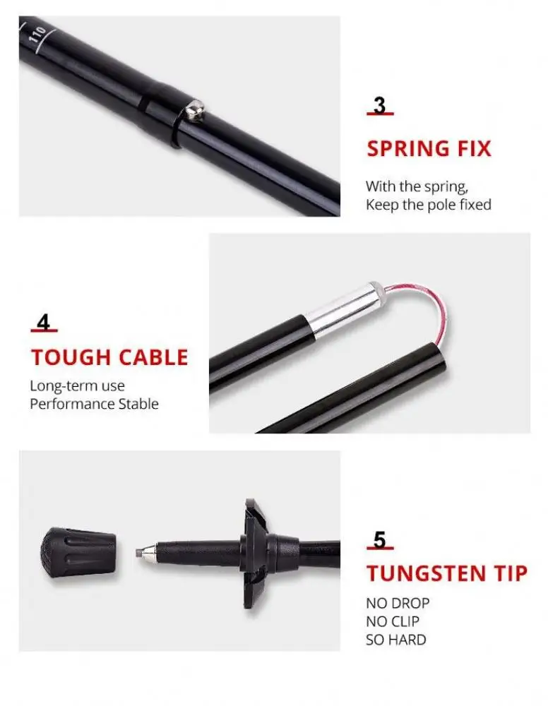 
Wholesale Trekking poles all fine Hiking parts trek hiking Aluminium 7075 trekking Robinson 