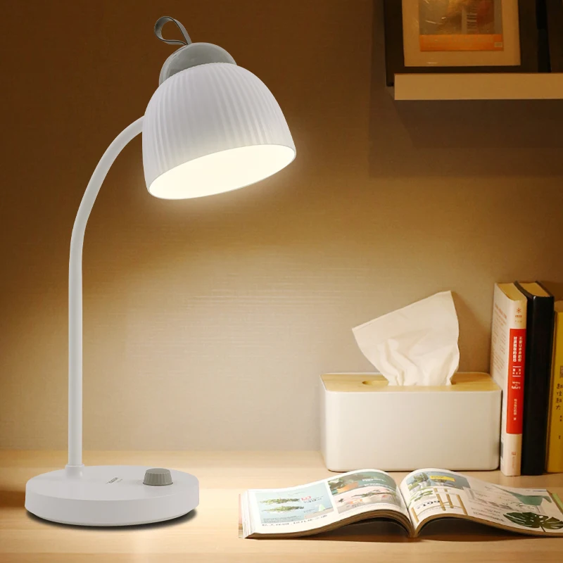 Eye-caring rechargeable led reading light for home table lamp with TYPE-C input port lamp desk
