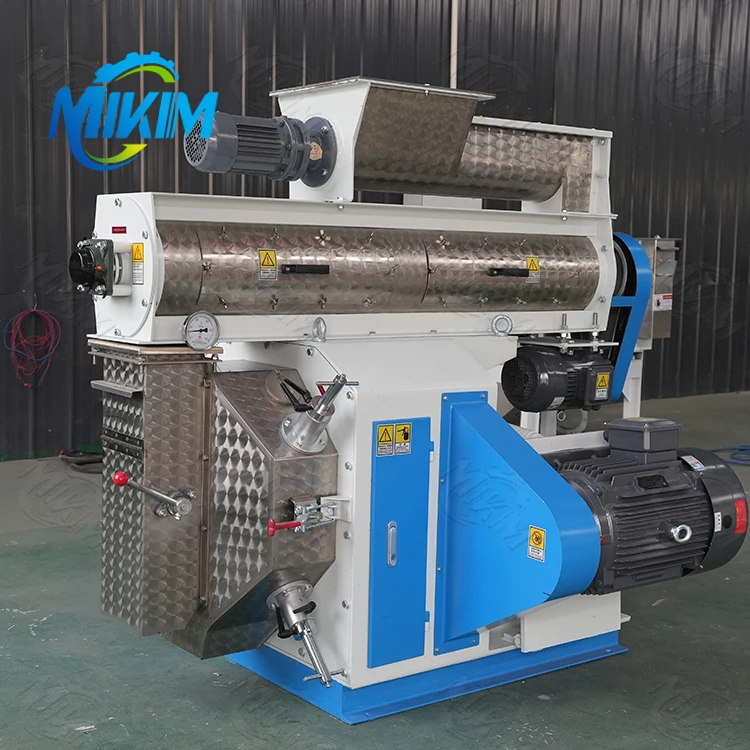SZLH350 Capacity 5-8 T/H 55kw Stainless Steel Ring Die Animal Feed Pellet Mill Machine with Ce Certification