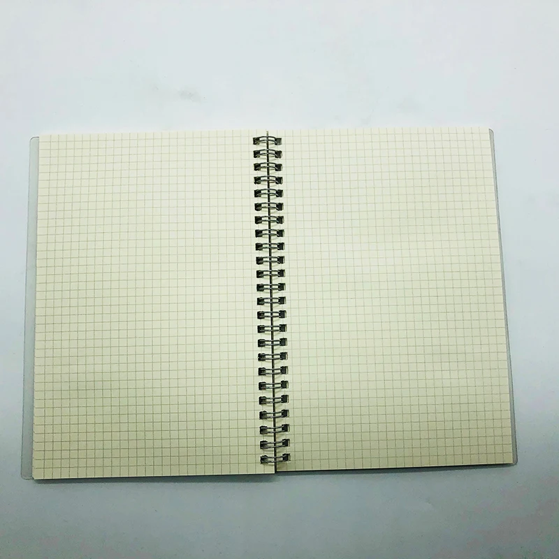 
Custom Frosted PVC Cover Offset Paper Inner Spiral Binding Cheap NoteBook 
