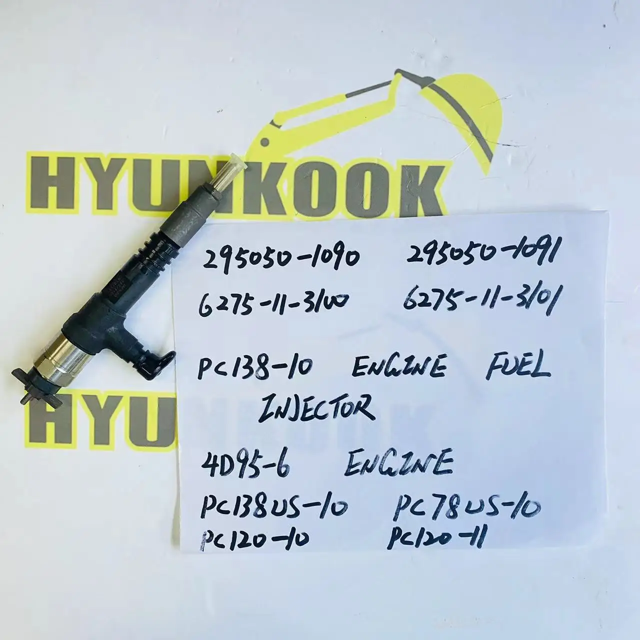 295050-1090 6275-11-3100 Injector Genuine New Common Rail Injector 4D95-6 ENGINE Diesel Injector PC138-10 PC78US-10 PC120-10