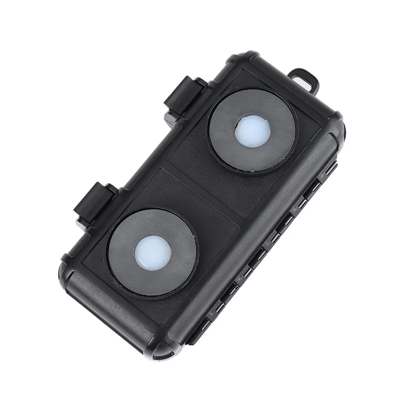 Rectangle Shape Black Plastic Secret Box Container Smoking Accessory Tobacco Herb Storage Jar Box with Strong Magnet