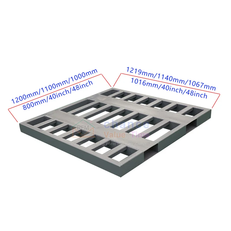 Galvanized Logistics Heavy Duty Warehouse Metal Euro Pallet Selling High Stacking Steel Pallet