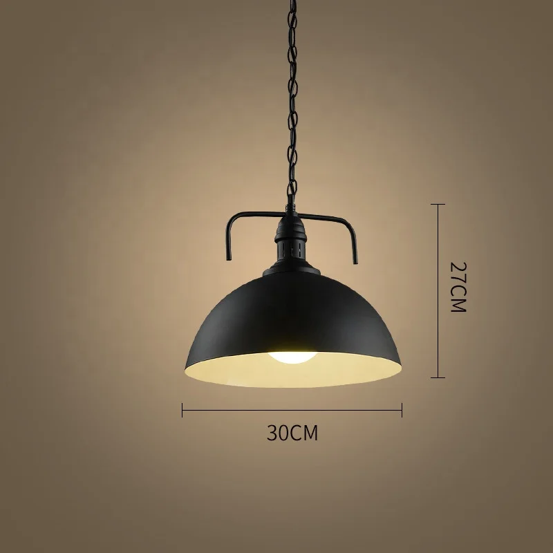 Retro Restaurant Chandelier Single Head Bar Counter Dining Room Bedroom Vintage Pendant Light Wholesale Loft Hanging Light