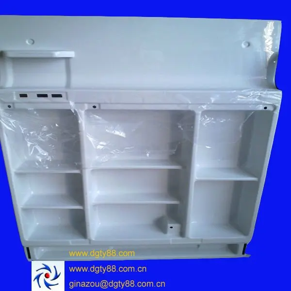Plastic bathroom cabinet made by vacuum forming