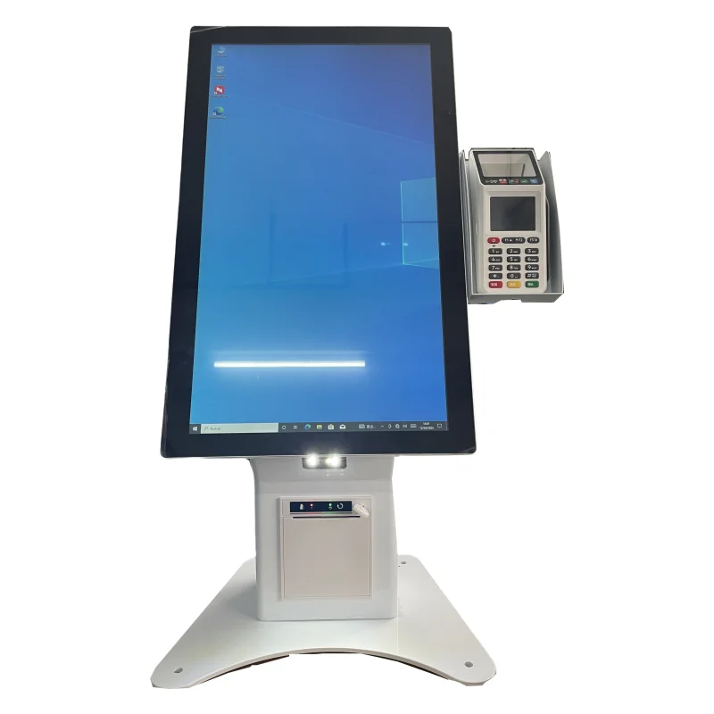 Floor Standing Self Service Ordering Payment Kiosk Lcd Advertising Digital Signage Kiosk 215 24 156 Counter/Desk Top With Camera