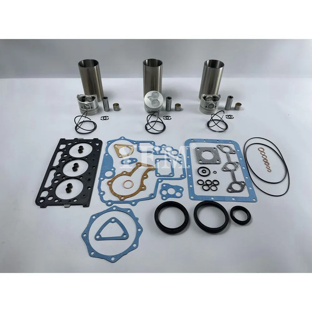 Комплект гильз цилиндра D722 с набором прокладок для ремонта двигателя Kubota