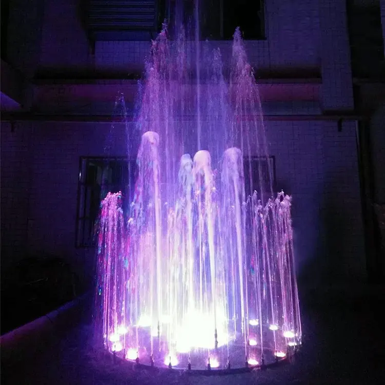 Garden Outdoor Indoor Mini Music Dancing Water Fountain With Led Lights
