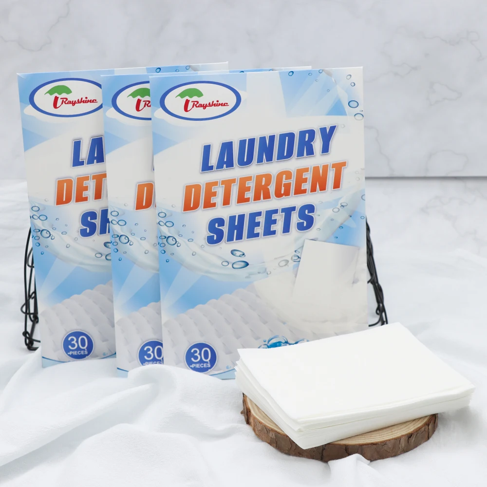 commercial laundry detergent paper laundry strips washing sheet  Eco-friendly Formula 30 sheets
