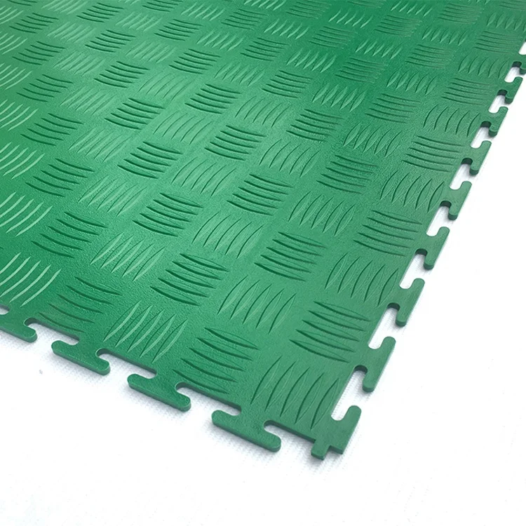 Factories assembly fire retardant wear resistant pvc interlocking tile floor