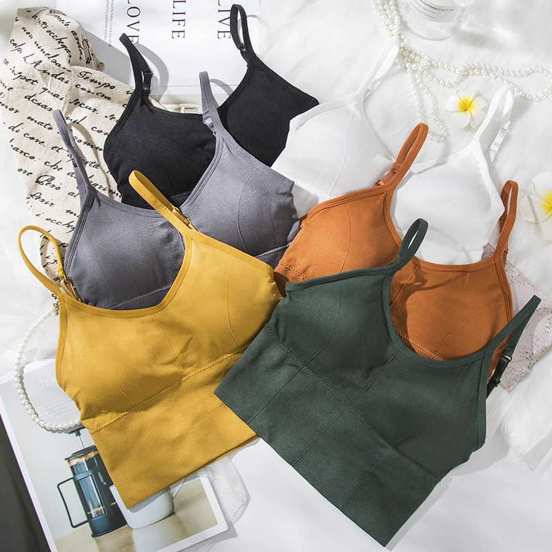 U back Chest Wrapped brassiere women Nylon Seamless Bra Seamless Sujetador Deportivo Sexy Underwear Bra Crop Top