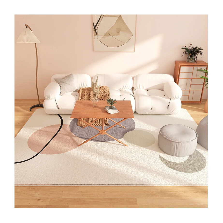 Modern Simplicity Living Room Bedroom Floor Mats Popular Printed Fur Rugs Soft Faux Sheepskin Carpets and Rugs