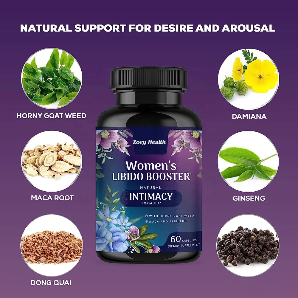 Libido Booster Capsules for Women Female Libido Support Supplement - Women Vitamins Formula Supports Energy
