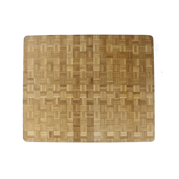 Wholesale Extra Large Thick Rectangle End Grain Butcher Chopping Block Bamboo Cutting Board