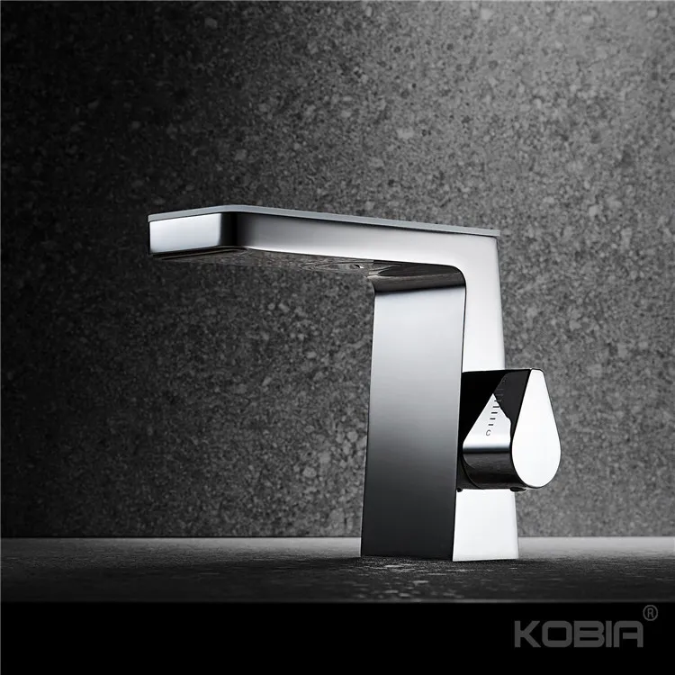 Ceramic Disc Valves Temperature Control Brushed lavatory Bathroom Wash Face Basin Faucet Brass