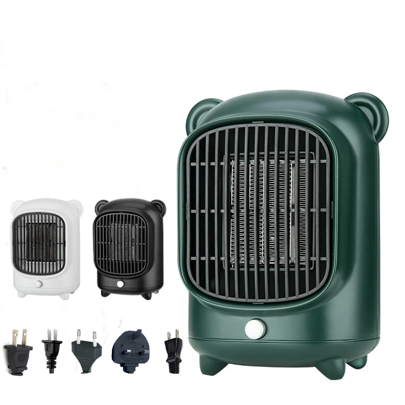 RTS Fast delivery Mini Portable Personal Space Desktop Room Heater 500w Ceramic Ptc Electric Rechargeable Heaters For Winter