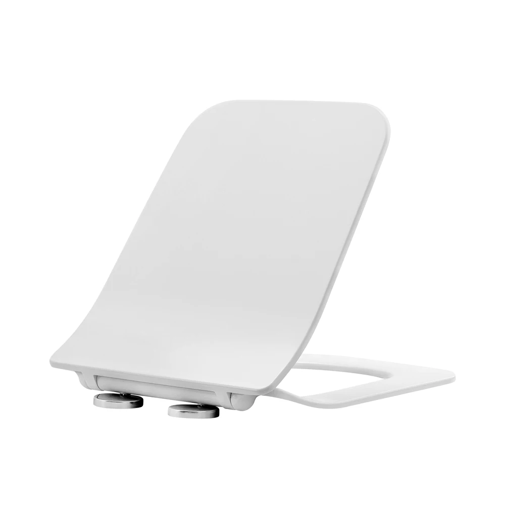Wholesale Price Cross Border Sanitary Ware Square UF Ultra-thin Urea Toilet Lid Seat Cover 8009
