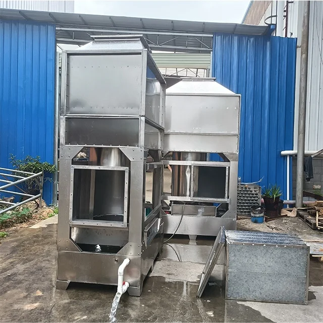 KELV Chemical Factory Dust Remover Stainless Steel Spray Tower Equipment 6000M3/H Water Cyclone Tower Gas Purifier Wet Scrubber