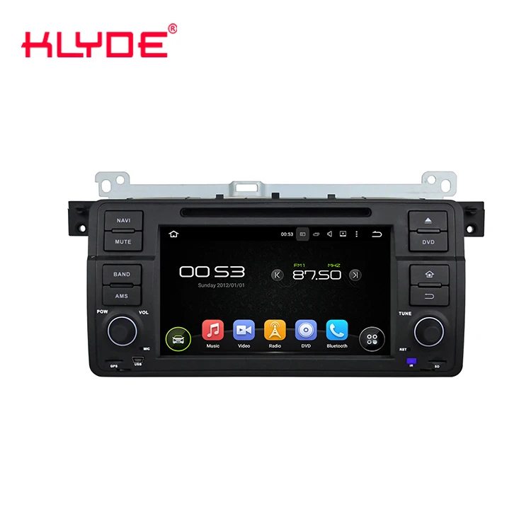 KLYDE Android 64G Car DVD Player 2 Din Car GPS Navigation Multimedia Player For BMW 3 Series  E46 M3 1998-2004