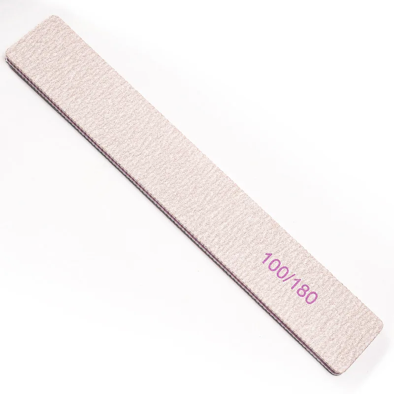 180/100 Japanese Double-sided Zebra Half Moon Reusable 80/80 Grit Nail Files Zebra 100 180 With Japan Sandpaper