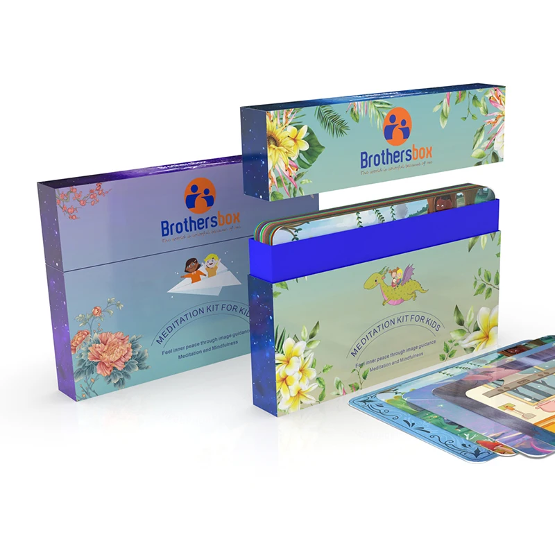 Custom Mindfulness Daily Self Motivational Meditation Cards Deck For Kids Adults Women
