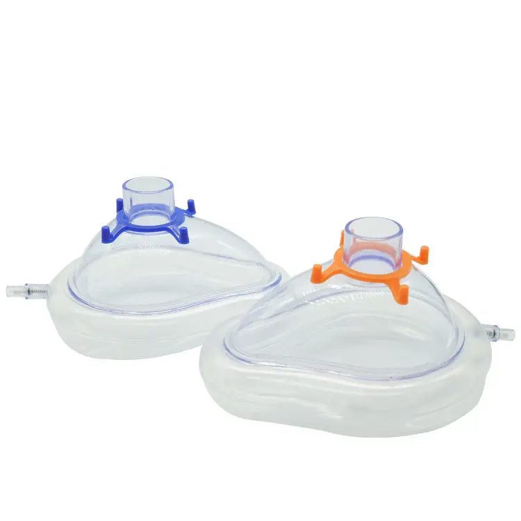 Adult PVC Optimum Sealing Easy Grip Anesthesia Face Medical Flexible Anesthesia Mask
