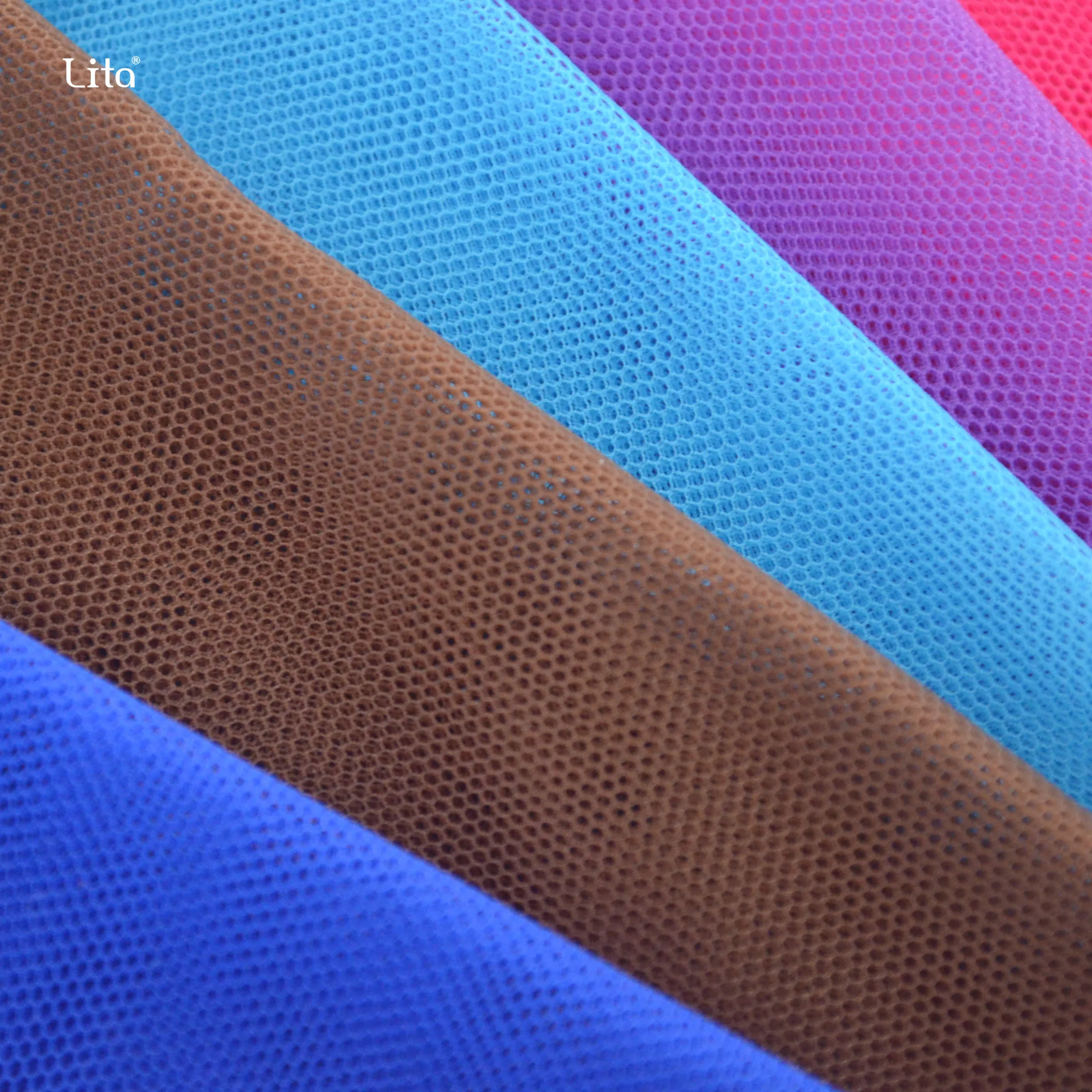 Полиэстер Жесткий Тюль Чистая ткань 6420 6430