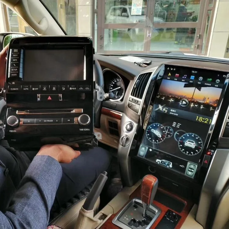 16 дюймов android 9 0 автомобильный dvd-плеер gps-навигация для LANDCRUISER LAND CRUISER LC200 2008-2015 tesla умная Автомобильная Мультимедийная