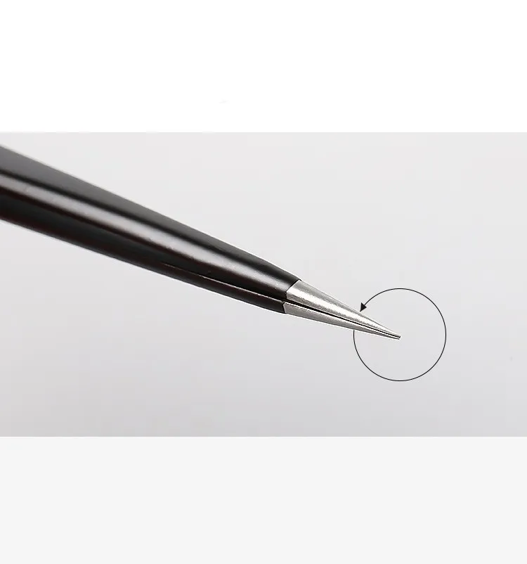 Оптовая продажа, наконечники зонда, наклейка, стразы, захват, прочный с силиконовой насадкой, розовый, черный, двойной пинцет из искусственной нержавеющей стали