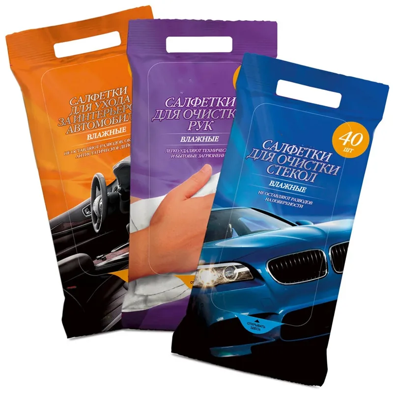 Wholesale Factory Directly Non Woven Auto Wipes Original Automotive Interiors Car Cleaning Wipes