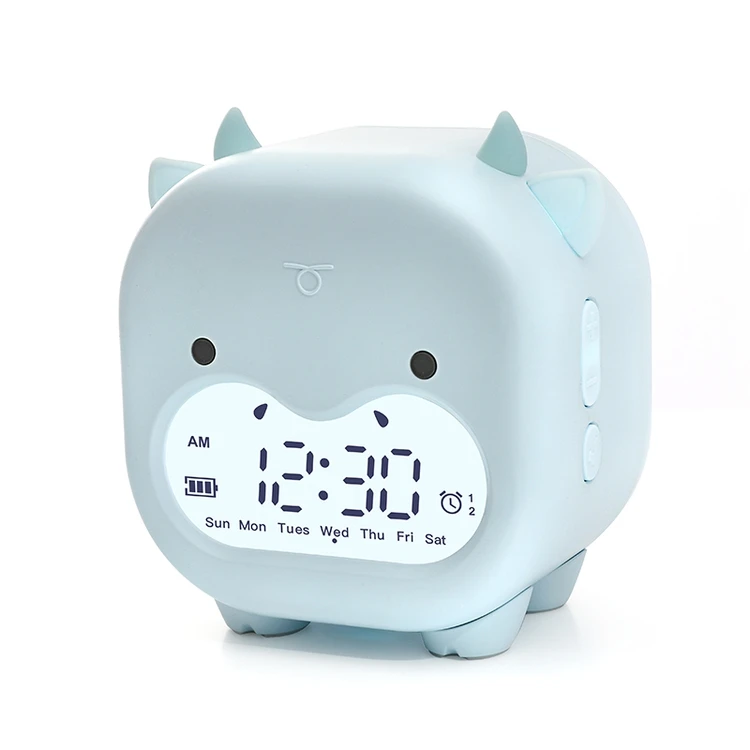 China Made New Product Hot Sale Nordic Wake Up Light Alarm Voice Controlled Smart Clock