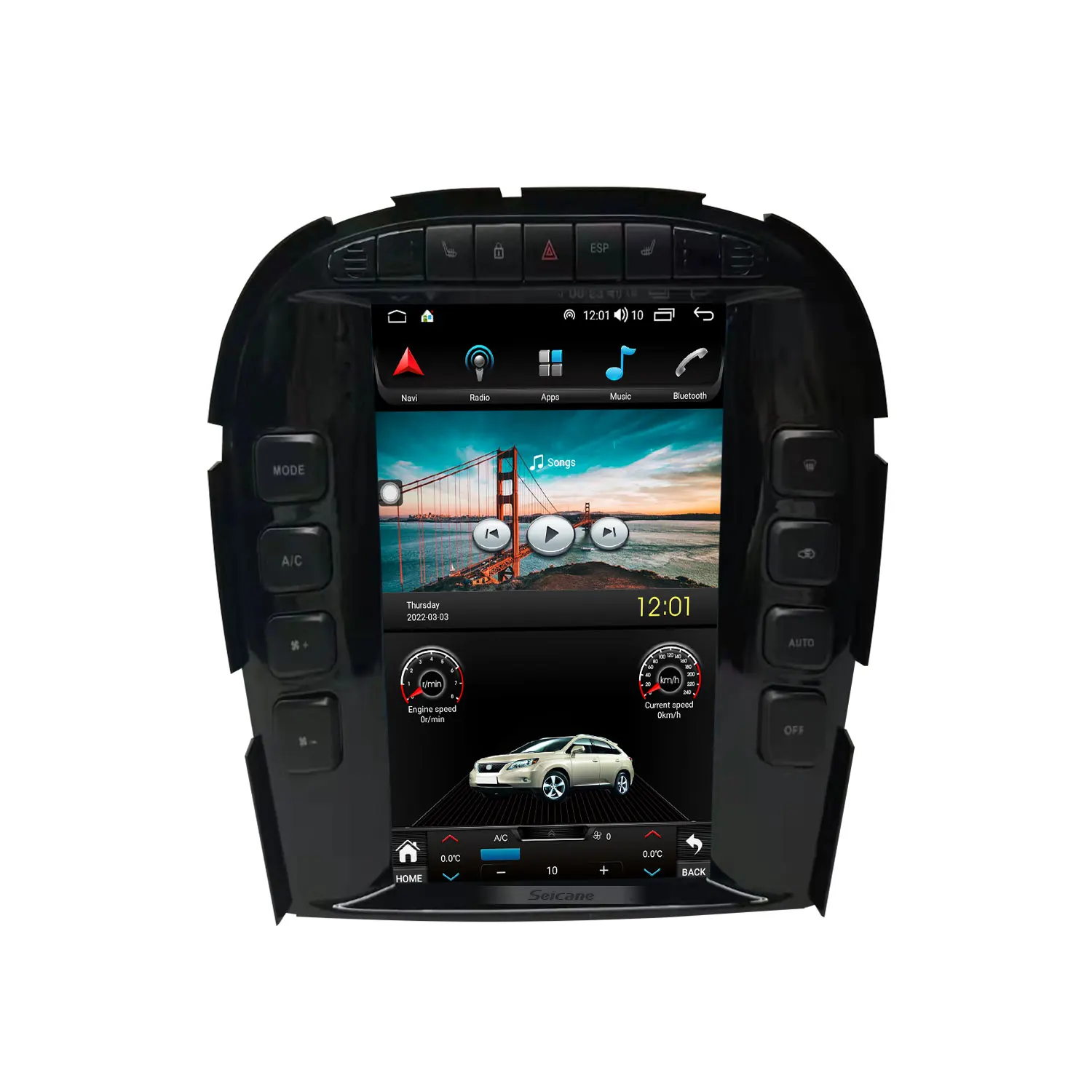 For 2004 Jaguar S-TYPE HD Touchscreen  Android 10.0 9.7 inch GPS Navigation RadioWIFI DAB Steering Wheel Control Carplay