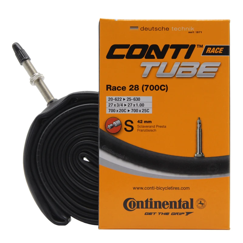 Continental Road Bike Inner Tube For Tyre  Bicycle Clincher Race 28 FV 700*23C*25C 42mm 60mm 80mm French Valve Sclavera