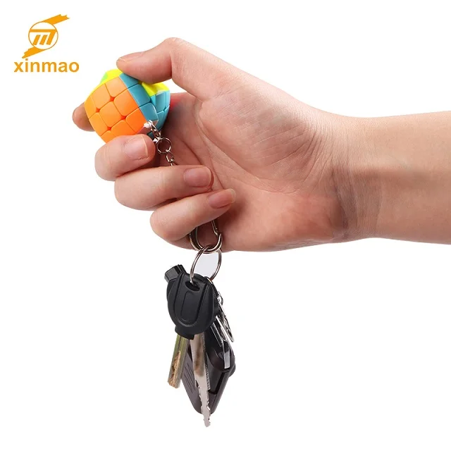 
Plastic Colorful Custom 3d Toy Puzzle Cube Keychain 