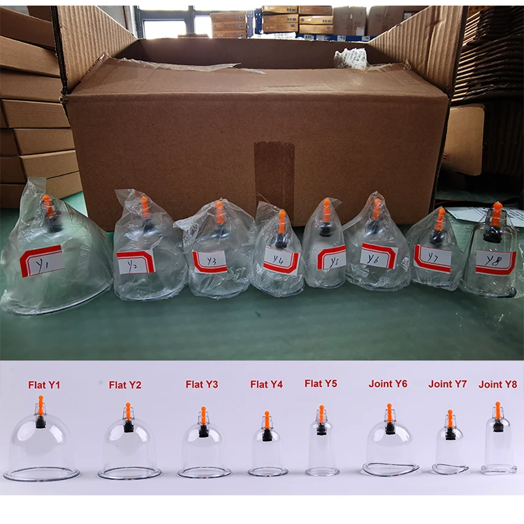 Y1 6.1CM factory sell cupping-cups anti cellulite cupping reusable cupping with Pump Vacuum Suction Cups for Body Cellulite