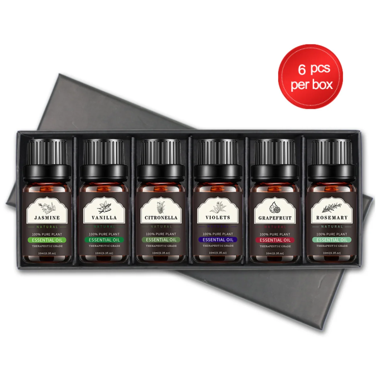 Ecological Manor 100% Organic Pure Tea Tree Sandalwood Lavender Essential Oil 10Ml Natural Gift Care