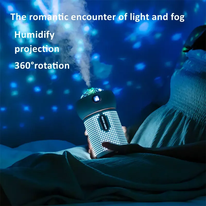 Best Selling Air Humidifier Wireless Large Capacity 630ml Cool Mist usb star sky projection night lamp air humidifier