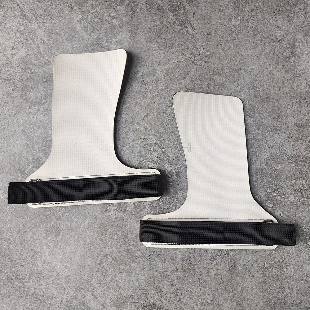 Natrual Rubber Anti-Slip Gymnastic Hand Fingerless Grips,Palm Guards,Calleras