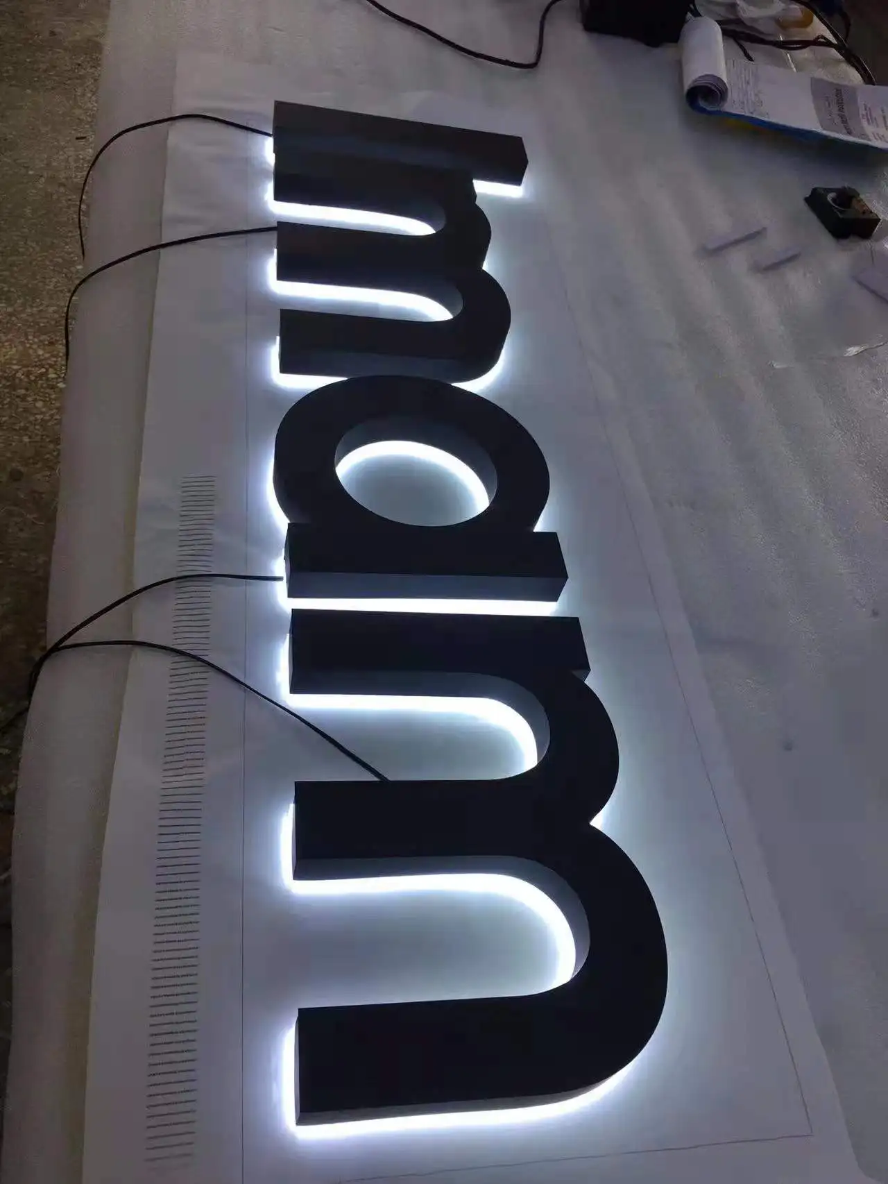 Supplier customized outdoor signage acrylic custom with light door store sign 3d hotel led signage